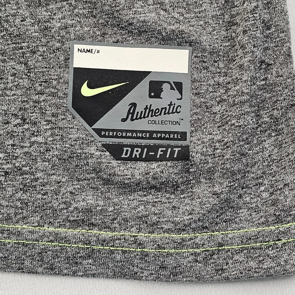 Astros Baseball Nike Dri-Fit Gray Short Sleeve Performance T-Shirt Men's L